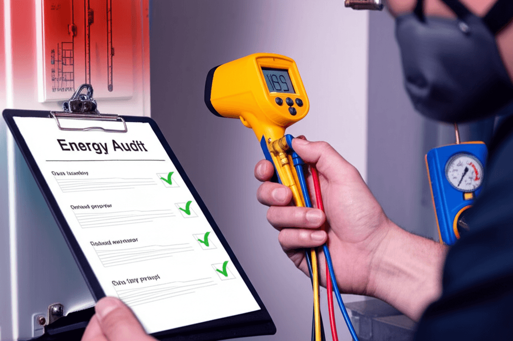 Energy-efficient HVAC system with smart thermostat saving money