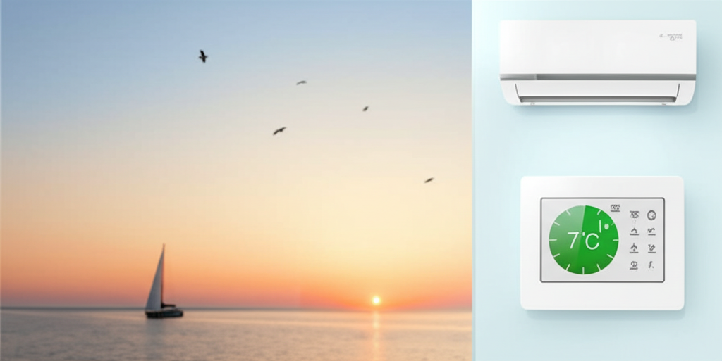 Energy efficient HVAC system with smart thermostat